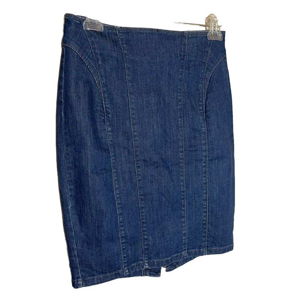 Ann Taylor Denim Skirt Size 2 Knee Length Pencil